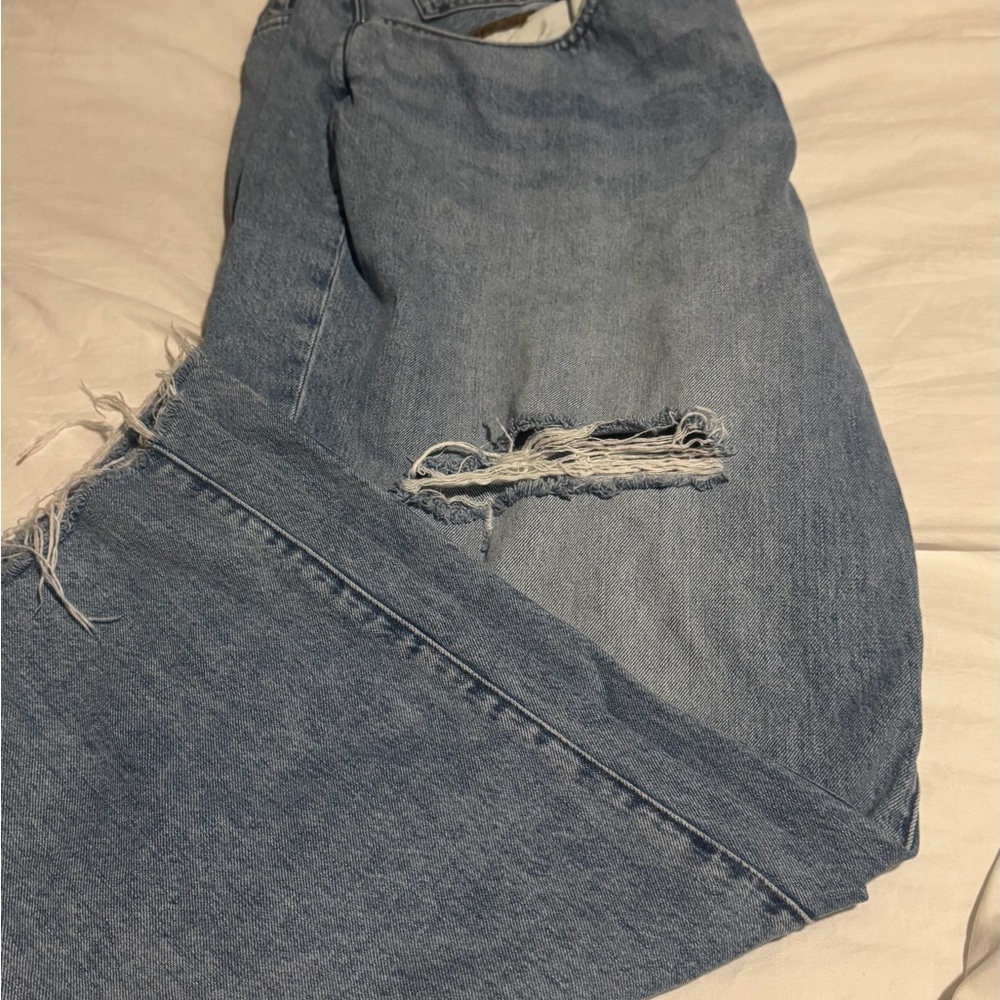 Madewell Light Blue Distressed Boyfriend Jeans